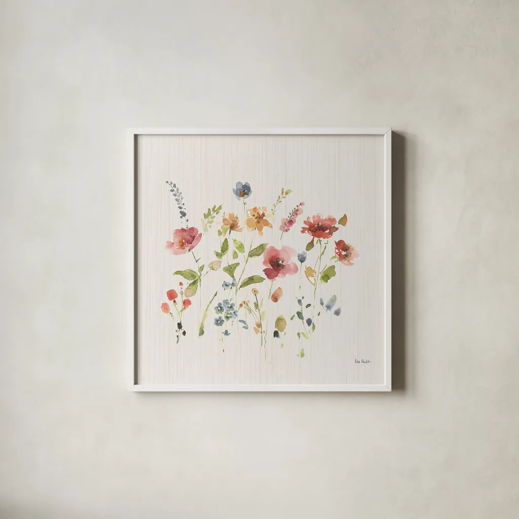 Time to Share IX by Lisa Audit. Shown in a crisp white glass frame for a clean and minimalist style. Available as an archival giclee rolled canvas, fine art paper, or poster print. SKU 53996a.