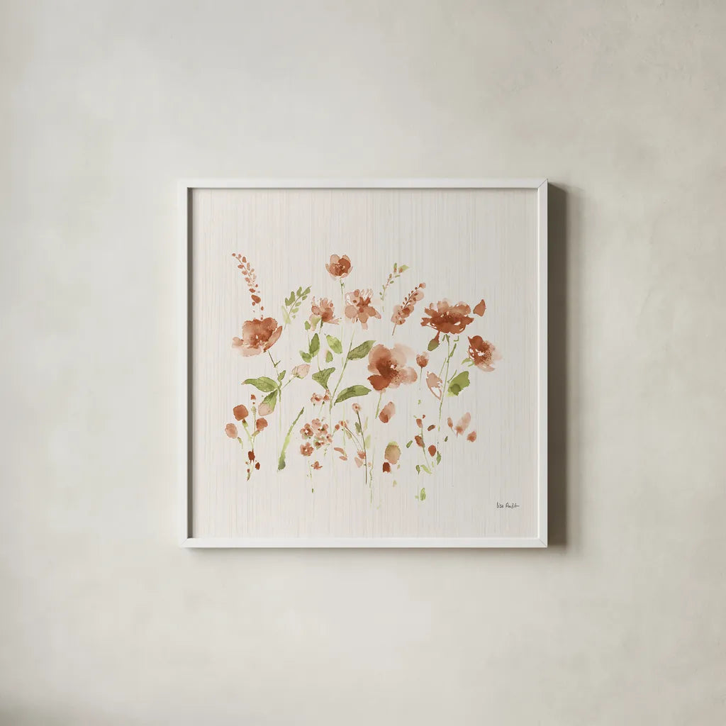Time to Share IX Spice by Lisa Audit. Shown in a crisp white glass frame for a clean and minimalist style. Available as an archival giclee rolled canvas, fine art paper, or poster print. SKU 57581a.