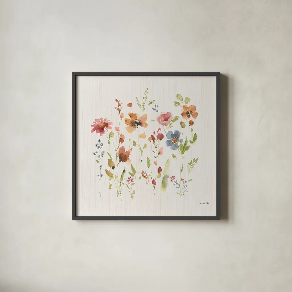 Time to Share VIII by Lisa Audit. Shown in a sleek black glass frame for a contemporary gallery look. Available as an archival giclee rolled canvas, fine art paper, or poster print. SKU 53995a.