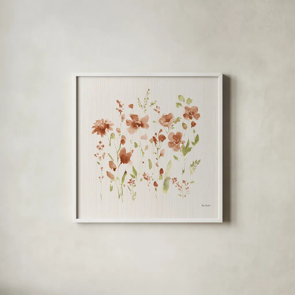 Time to Share VIII Spice by Lisa Audit. Shown in a crisp white glass frame for a clean and minimalist style. Available as an archival giclee rolled canvas, fine art paper, or poster print. SKU 57580a.