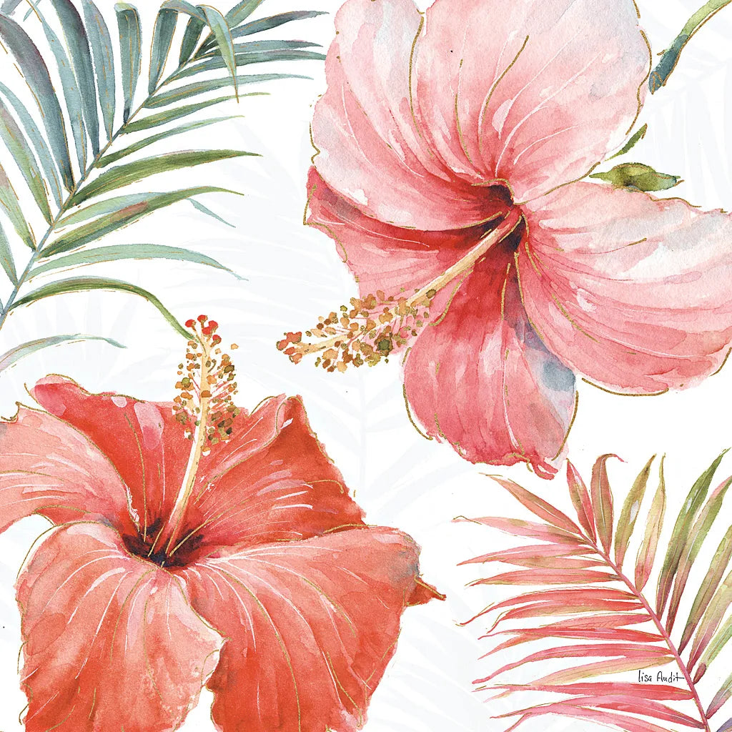 Tropical Blush III by Lisa Audit. SKU 29008a. Archival Giclee Fine art print for wall decor.