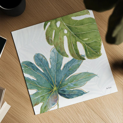 Tropical Blush VII by Lisa Audit. Shown as a detailed flat fine art print, highlighting archival giclee quality. Available as an archival giclee rolled canvas, fine art paper, or poster print. SKU 29012a.