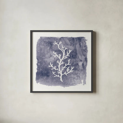 Water Coral Cove IV by Lisa Audit. Shown in a sleek black glass frame for a contemporary gallery look. Available as an archival giclee rolled canvas, fine art paper, or poster print. SKU 55932a.