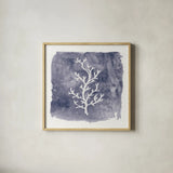 Water Coral Cove IV by Lisa Audit. Shown in a natural wood glass frame for a timeless modern aesthetic. Available as an archival giclee rolled canvas, fine art paper, or poster print. SKU 55932a.