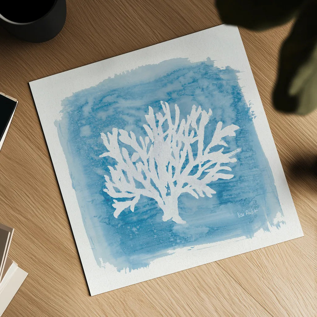 Water Coral Cove VI by Lisa Audit. Shown as a detailed flat fine art print, highlighting archival giclee quality. Available as an archival giclee rolled canvas, fine art paper, or poster print. SKU 55934a.