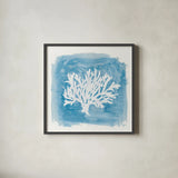 Water Coral Cove VI by Lisa Audit. Shown in a sleek black glass frame for a contemporary gallery look. Available as an archival giclee rolled canvas, fine art paper, or poster print. SKU 55934a.