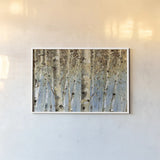 White Forest by Lisa Audit. shown as a paper print in a white frame. Available as a archival giclee rolled canvas, fine art paper, or poster print. SKU 1035i.