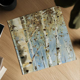 White Forest IV by Lisa Audit. Shown as a detailed flat fine art print, highlighting archival giclee quality. Available as an archival giclee rolled canvas, fine art paper, or poster print. SKU 21272a.