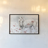 Wild Horses II by Lisa Audit. shown as a paper print in a black flame. Available as a archival giclee rolled canvas, fine art paper, or poster print. SKU 37943i.