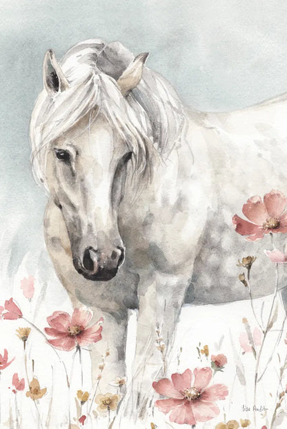 Wild Horses II Crop by Lisa Audit. SKU 37943h. Archival Giclee Fine art print for wall decor.