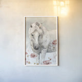 Wild Horses II Crop by Lisa Audit. shown as a paper print in a white frame. Available as a archival giclee rolled canvas, fine art paper, or poster print. SKU 37943h.