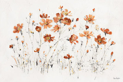 Wildflowers I Orange by Lisa Audit. SKU 37428i. Archival Giclee Fine art print for wall decor.