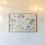 Zest of Happy I by Lisa Audit. shown as a paper print in a natural frame. Available as a archival giclee rolled canvas, fine art paper, or poster print. SKU 51809i.