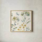 Zest of Happy II by Lisa Audit. Shown in a natural wood glass frame for a timeless modern aesthetic. Available as an archival giclee rolled canvas, fine art paper, or poster print. SKU 51810a.
