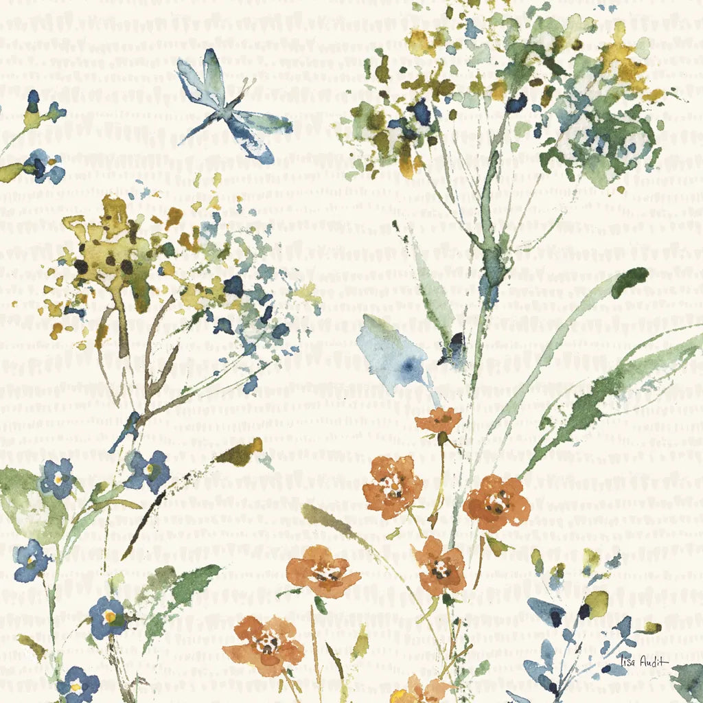 Zest of Happy II Rust by Lisa Audit. SKU 60297a. Archival Giclee Fine art print for wall decor.