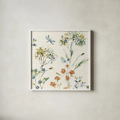 Zest of Happy II Rust by Lisa Audit. Shown in a crisp white glass frame for a clean and minimalist style. Available as an archival giclee rolled canvas, fine art paper, or poster print. SKU 60297a.