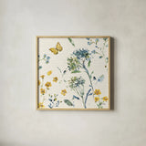 Zest of Happy III by Lisa Audit. Shown in a natural wood glass frame for a timeless modern aesthetic. Available as an archival giclee rolled canvas, fine art paper, or poster print. SKU 51811a.