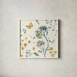 Zest of Happy III by Lisa Audit. Shown in a crisp white glass frame for a clean and minimalist style. Available as an archival giclee rolled canvas, fine art paper, or poster print. SKU 51811a.