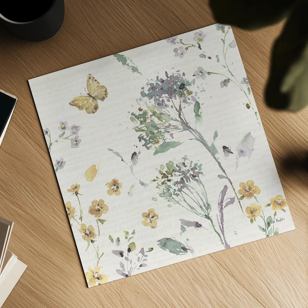 Zest of Happy III Pastel by Lisa Audit. Shown as a detailed flat fine art print, highlighting archival giclee quality. Available as an archival giclee rolled canvas, fine art paper, or poster print. SKU 82349a.