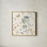 Zest of Happy III Pastel by Lisa Audit. Shown in a natural wood glass frame for a timeless modern aesthetic. Available as an archival giclee rolled canvas, fine art paper, or poster print. SKU 82349a.