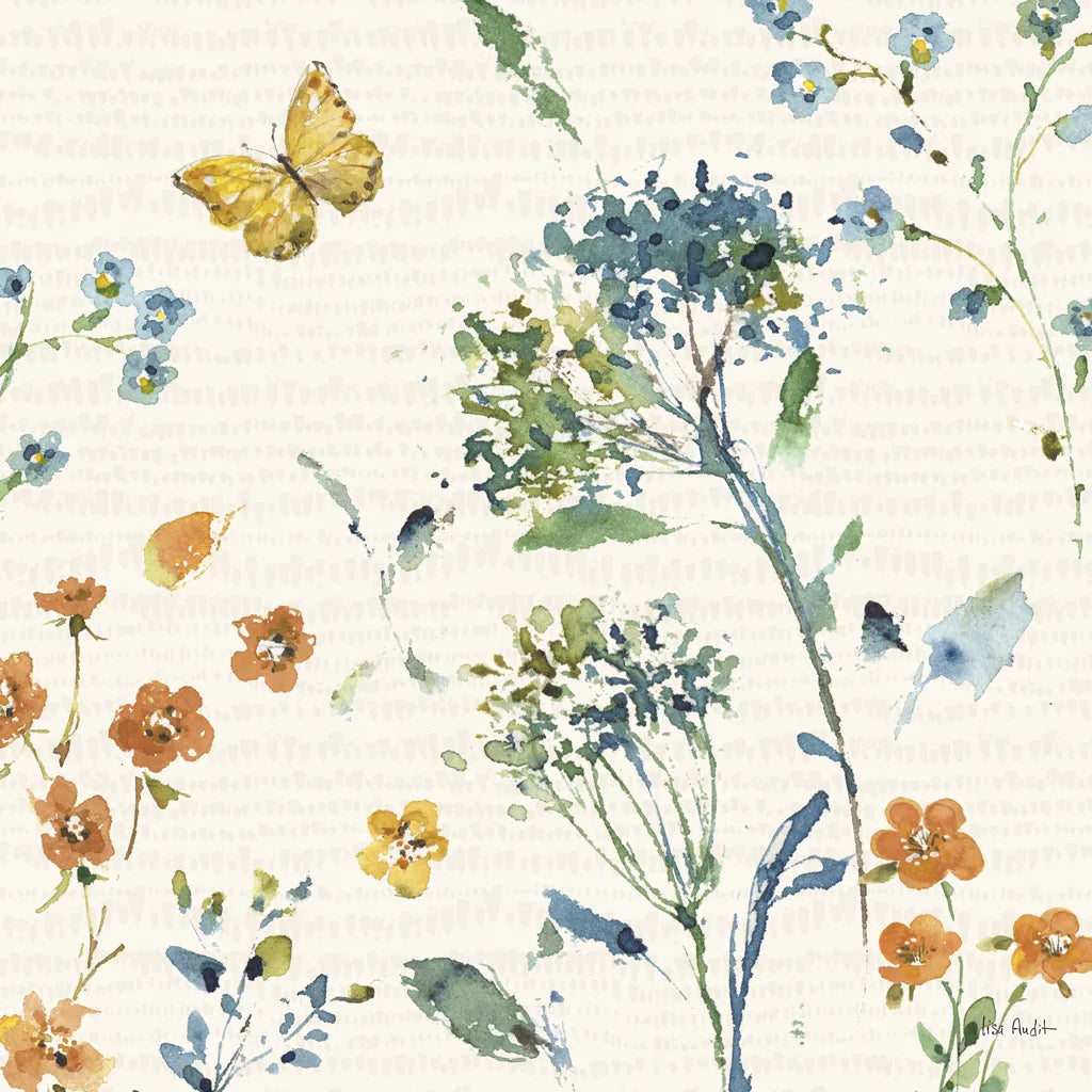 Zest of Happy III Rust by Lisa Audit. SKU 60298a. Archival Giclee Fine art print for wall decor.