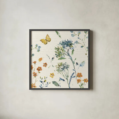 Zest of Happy III Rust by Lisa Audit. Shown in a sleek black glass frame for a contemporary gallery look. Available as an archival giclee rolled canvas, fine art paper, or poster print. SKU 60298a.