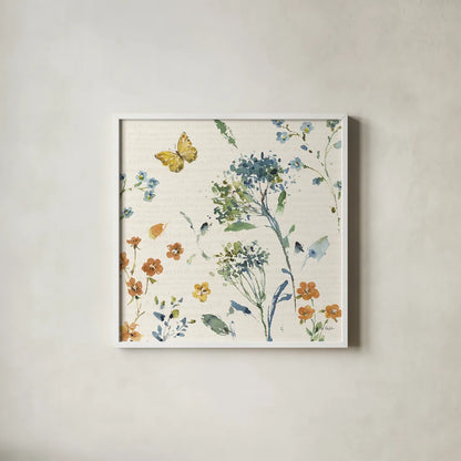 Zest of Happy III Rust by Lisa Audit. Shown in a crisp white glass frame for a clean and minimalist style. Available as an archival giclee rolled canvas, fine art paper, or poster print. SKU 60298a.