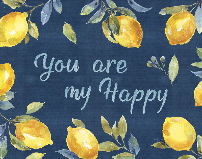 Zest of Happy IV Blue Crop by Lisa Audit