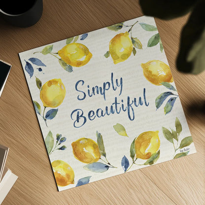 Zest of Happy V by Lisa Audit. Shown as a detailed flat fine art print, highlighting archival giclee quality. Available as an archival giclee rolled canvas, fine art paper, or poster print. SKU 51813a.