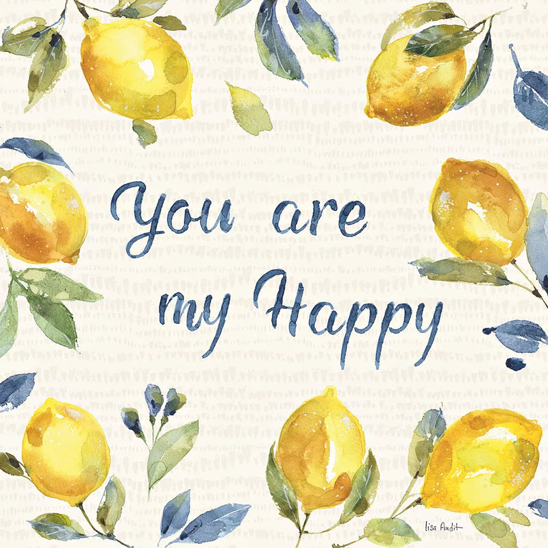 Zest of Happy VI by Lisa Audit. SKU 51814a. Archival Giclee Fine art print for wall decor.