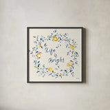 Zest of Happy VIII by Lisa Audit. Shown in a sleek black glass frame for a contemporary gallery look. Available as an archival giclee rolled canvas, fine art paper, or poster print. SKU 51816a.