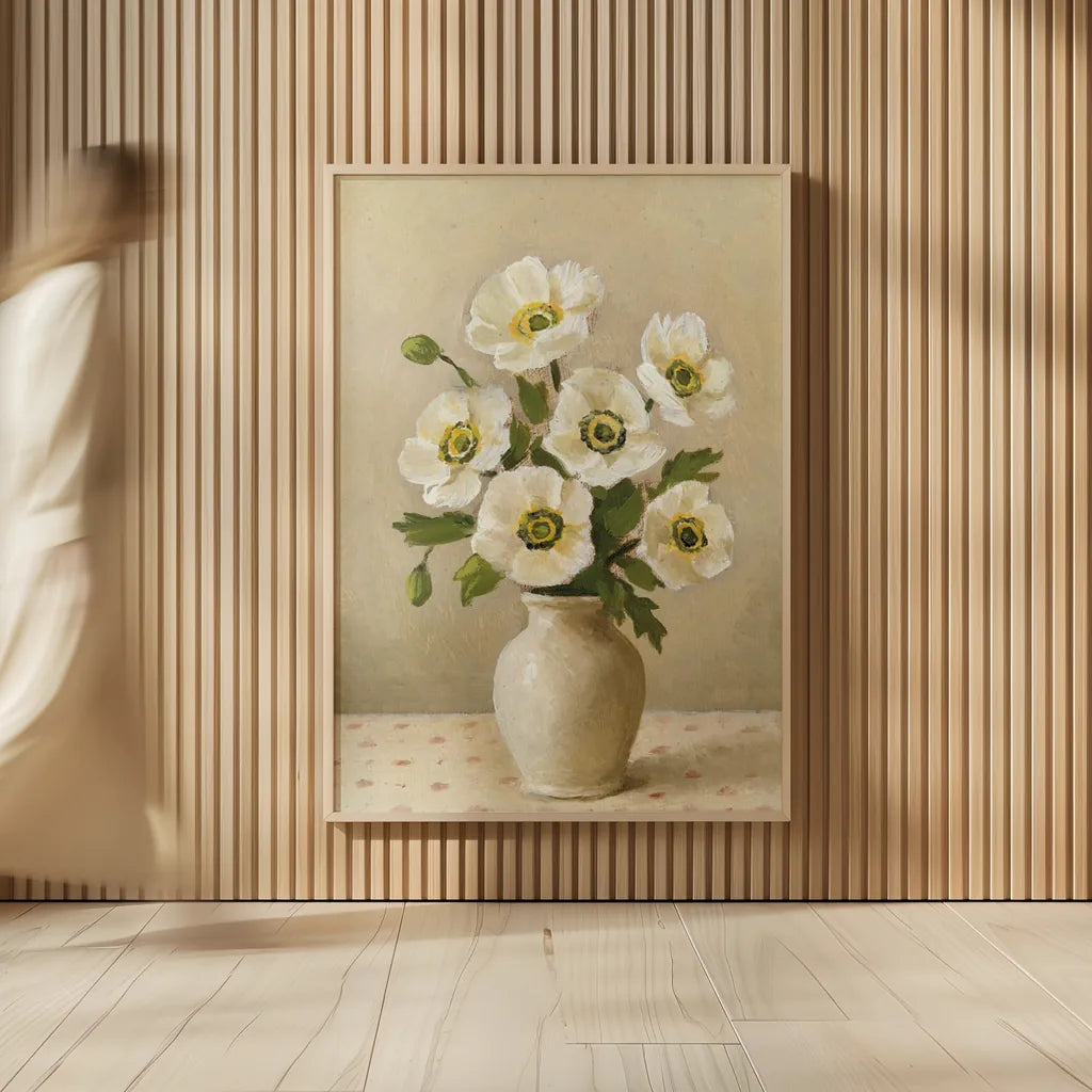 Anemones by Mackenzie Nelson. shown as over sized large wall art. Available as an archival giclee rolled canvas, fine art paper, or poster print. SKU 102593h.