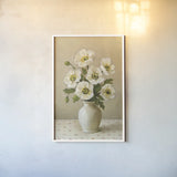 Anemones by Mackenzie Nelson. shown as a paper print in a white frame. Available as a archival giclee rolled canvas, fine art paper, or poster print. SKU 102593h.