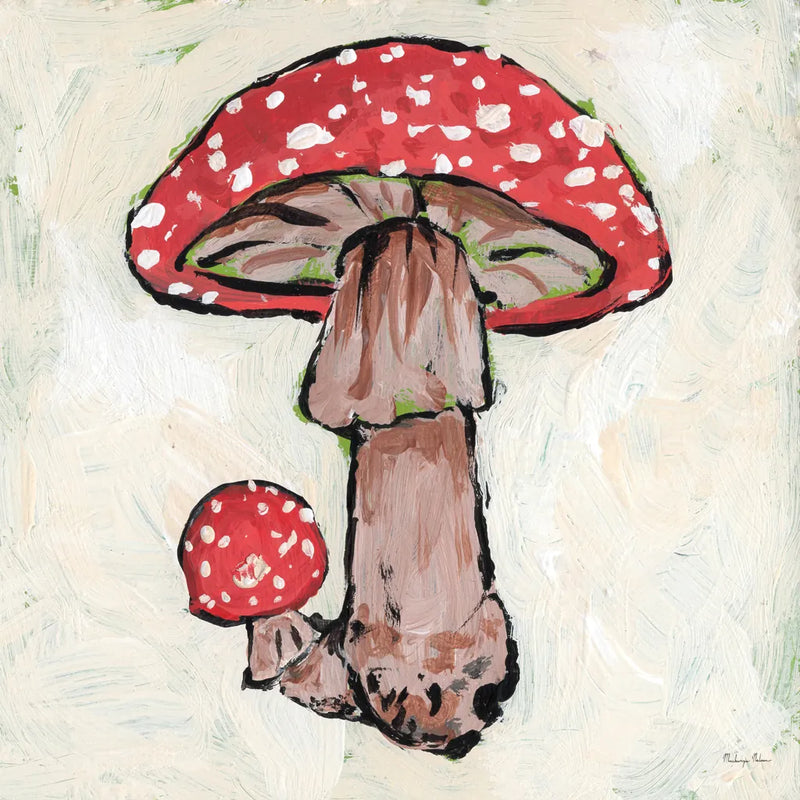 Mushroom I by Mackenzie Nelson. SKU 102205a. Archival Giclee Fine art print for wall decor.