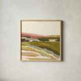 Petit View I by Mackenzie Nelson. Shown in a natural wood glass frame for a timeless modern aesthetic. Available as an archival giclee rolled canvas, fine art paper, or poster print. SKU 102587a.