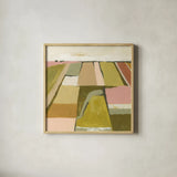 Petit View III by Mackenzie Nelson. Shown in a natural wood glass frame for a timeless modern aesthetic. Available as an archival giclee rolled canvas, fine art paper, or poster print. SKU 102589a.