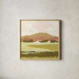 Petit View IV by Mackenzie Nelson. Shown in a natural wood glass frame for a timeless modern aesthetic. Available as an archival giclee rolled canvas, fine art paper, or poster print. SKU 102590a.