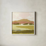 Petit View IV by Mackenzie Nelson. Shown in a crisp white glass frame for a clean and minimalist style. Available as an archival giclee rolled canvas, fine art paper, or poster print. SKU 102590a.