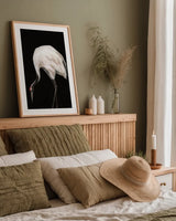 Scarlet II by Mackenzie Nelson. shown as a paper print in a natural frame. Available as a archival giclee rolled canvas, fine art paper, or poster print. SKU 103245h.