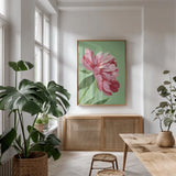 Treasure of the Spring by Mackenzie Nelson. shown as a print in a natural wood frame in a dining room. Available as a archival giclee rolled canvas, fine art paper, or poster print. SKU 102603h.