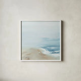 Drift by Maggie Sackmann. Shown in a crisp white glass frame for a clean and minimalist style. Available as an archival giclee rolled canvas, fine art paper, or poster print. SKU 101892a.