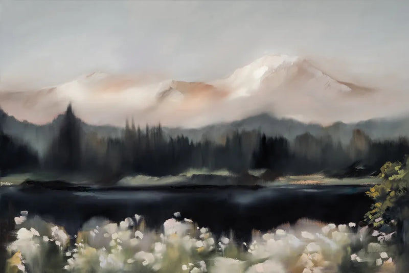 Dusklight Blossoms by Maggie Sackmann. SKU 103128i. Archival Giclee Fine art print for wall decor.