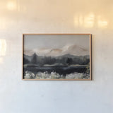 Dusklight Blossoms by Maggie Sackmann. shown as a paper print in a natural frame. Available as a archival giclee rolled canvas, fine art paper, or poster print. SKU 103128i.