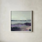 Lupine by Maggie Sackmann. Shown in a crisp white glass frame for a clean and minimalist style. Available as an archival giclee rolled canvas, fine art paper, or poster print. SKU 101899a.