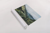 Mountain View by Maggie Sackmann. shown as a rolled paper print. Available as archival giclee rolled canvas, fine art paper, or poster print. SKU 101904i.