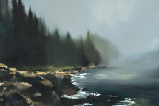Obsidian Tide by Maggie Sackmann. SKU 101906i. Archival Giclee Fine art print for wall decor.