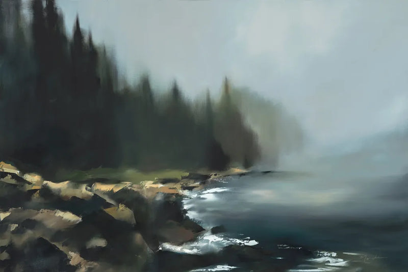 Obsidian Tide by Maggie Sackmann. SKU 101906i. Archival Giclee Fine art print for wall decor.