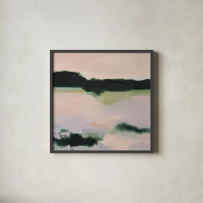 Reflections of Me by Maggie Sackmann. Shown in a sleek black glass frame for a contemporary gallery look. Available as an archival giclee rolled canvas, fine art paper, or poster print. SKU 101913a.