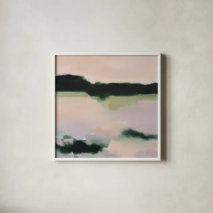 Reflections of Me by Maggie Sackmann. Shown in a crisp white glass frame for a clean and minimalist style. Available as an archival giclee rolled canvas, fine art paper, or poster print. SKU 101913a.