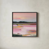 Sherbet by Maggie Sackmann. Shown in a sleek black glass frame for a contemporary gallery look. Available as an archival giclee rolled canvas, fine art paper, or poster print. SKU 101916a.